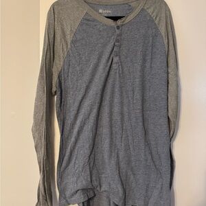LuLaRoe Gray Mark Henley Shirt Size 2XL EUC Super Soft